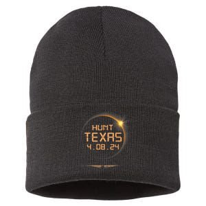 Hunt Texas Tx Total Solar Eclipse April 8 2024 48 Sustainable Knit Beanie