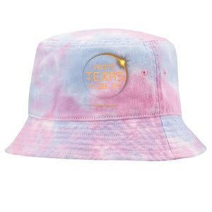 Hunt Texas Tx Total Solar Eclipse April 8 2024 48 Tie-Dyed Bucket Hat