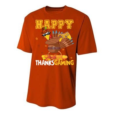 Happy Thanksgaming Thanksgiving Turkey Playing Video Game Gift Performance Sprint T-Shirt