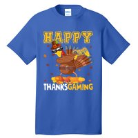 Happy Thanksgaming Thanksgiving Turkey Playing Video Game Gift Tall T-Shirt