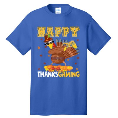 Happy Thanksgaming Thanksgiving Turkey Playing Video Game Gift Tall T-Shirt