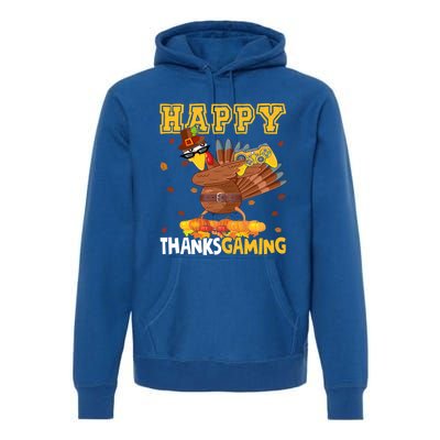 Happy Thanksgaming Thanksgiving Turkey Playing Video Game Gift Premium Hoodie