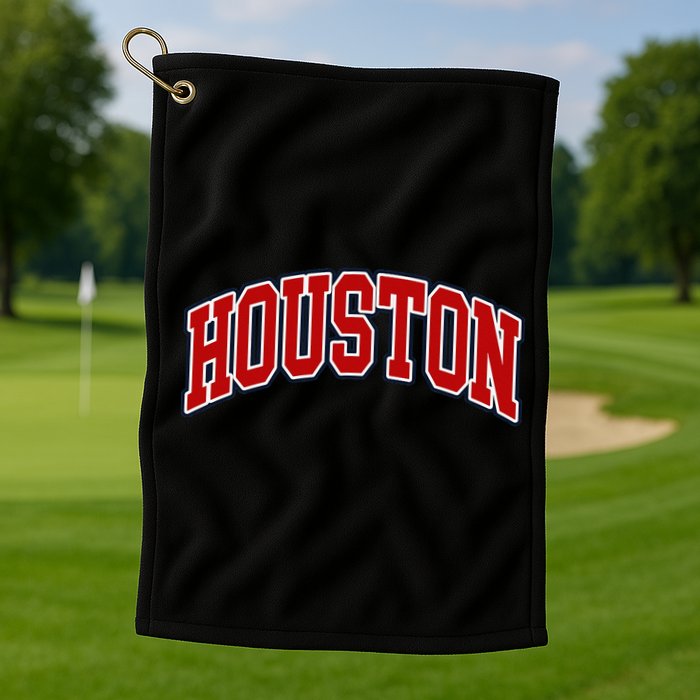 Houston Texas Throwback Design HTown Classic Golf Towel