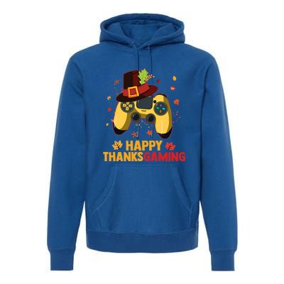 Happy Thanksgaming Thanksgiving Video Game Controller Gift Premium Hoodie