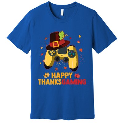 Happy Thanksgaming Thanksgiving Video Game Controller Gift Premium T-Shirt