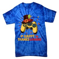 Happy Thanksgaming Thanksgiving Video Game Controller Gift Tie-Dye T-Shirt