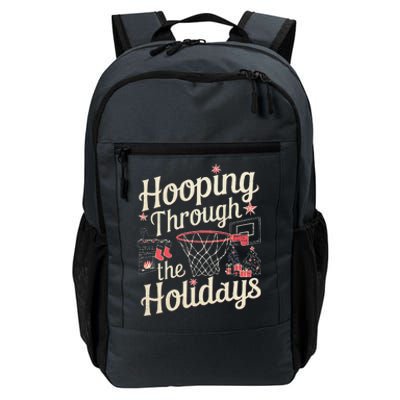 Hooping Through The Holidays Basketball Hoop Christmas Tree Daily Commute Backpack