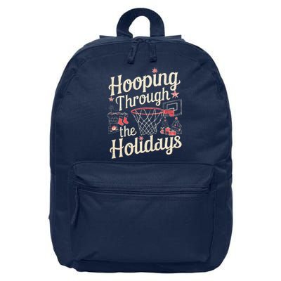 Hooping Through The Holidays Basketball Hoop Christmas Tree 16 in Basic Backpack