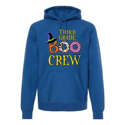 Halloween Teacher Third Grade Boo Crew Cute Gift Premium Hoodie