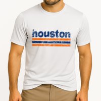 Houston Texas Three Stripe Vintage Weathered Performance Shirt