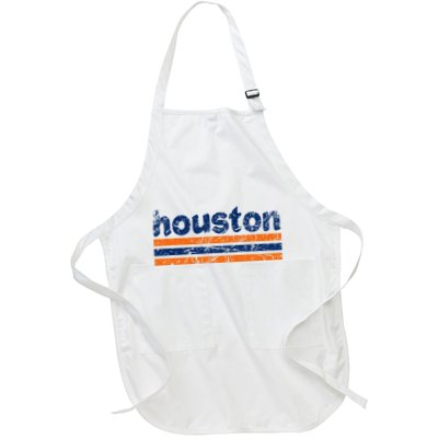Houston Texas Three Stripe Vintage Weathered Apron