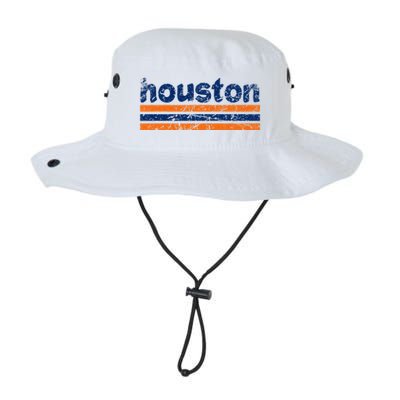 Houston Texas Three Stripe Vintage Weathered Bucket Hat