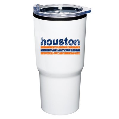 Houston Texas Three Stripe Vintage Weathered Tumbler