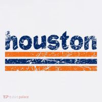 Houston Texas Three Stripe Vintage Weathered Baby Bodysuit