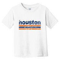 Houston Texas Three Stripe Vintage Weathered Toddler T-Shirt