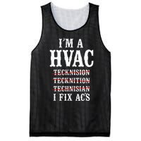 Hvac Technician Tech Vintage IM A Hvac Tecknision Mesh Reversible Basketball Jersey Tank