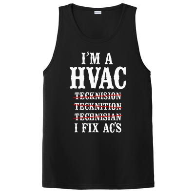 Hvac Technician Tech Vintage IM A Hvac Tecknision PosiCharge Competitor Tank