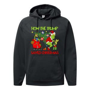 How The Trump Saved Christmas Performance Fleece Hoodie