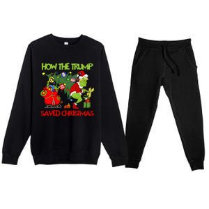 How The Trump Saved Christmas Premium Crewneck Sweatsuit Set