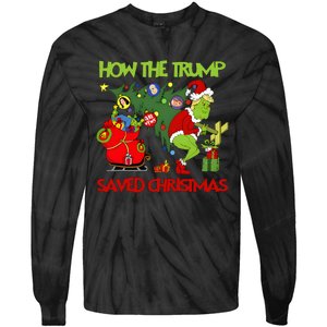 How The Trump Saved Christmas Tie-Dye Long Sleeve Shirt