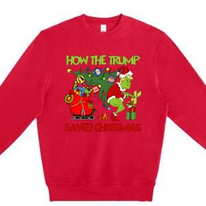 How The Trump Saved Christmas Premium Crewneck Sweatshirt