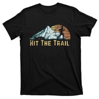 Hit The Trail Vintage Mountain Runner Retro Trail Running T-Shirt