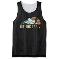 Hit The Trail Vintage Mountain Runner Retro Trail Running Mesh Reversible Basketball Jersey Tank