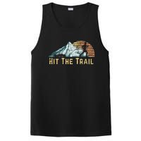 Hit The Trail Vintage Mountain Runner Retro Trail Running PosiCharge Competitor Tank