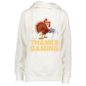 Happy Thanksgaming Thanksgiving Turkey Video Game Great Gift Womens Funnel Neck Pullover Hood