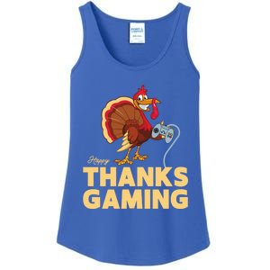 Happy Thanksgaming Thanksgiving Turkey Video Game Great Gift Ladies Essential Tank