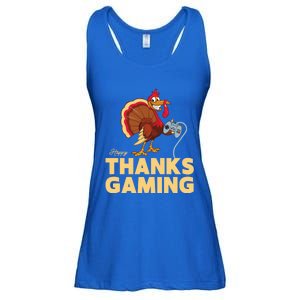 Happy Thanksgaming Thanksgiving Turkey Video Game Great Gift Ladies Essential Flowy Tank