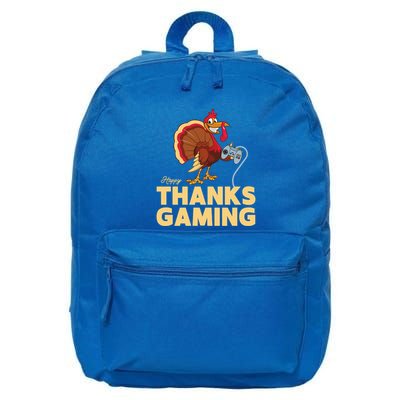 Happy Thanksgaming Thanksgiving Turkey Video Game Great Gift 16 in Basic Backpack