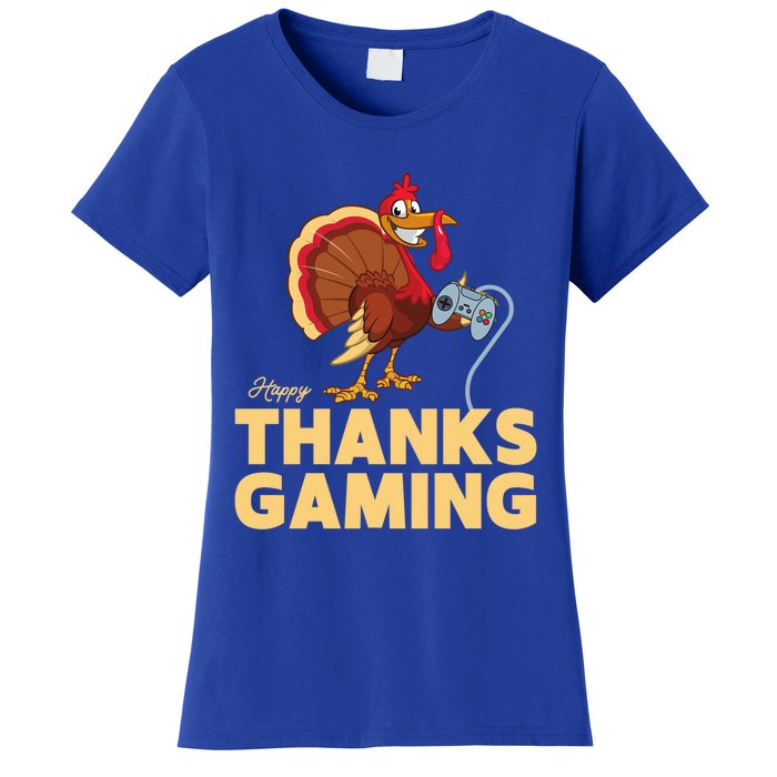 Happy Thanksgaming Thanksgiving Turkey Video Game Great Gift Women's T-Shirt