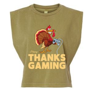 Happy Thanksgaming Thanksgiving Turkey Video Game Great Gift Garment-Dyed Women's Muscle Tee