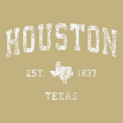 Houston Texas Tx Vintage Athletic Sports T-Shirt