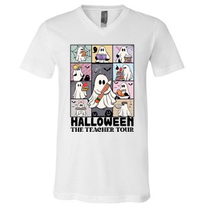 Halloween The Teacher V-Neck T-Shirt