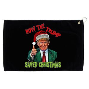 How The Trump Saved Christmas Funny Trump Christmas Grommeted Golf Towel