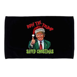 How The Trump Saved Christmas Funny Trump Christmas Microfiber Hand Towel