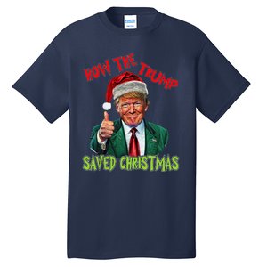 How The Trump Saved Christmas Funny Trump Christmas Tall T-Shirt