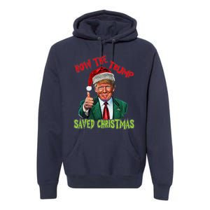 How The Trump Saved Christmas Funny Trump Christmas Premium Hoodie