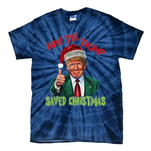 How The Trump Saved Christmas Funny Trump Christmas Tie-Dye T-Shirt