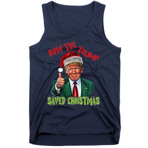 How The Trump Saved Christmas Funny Trump Christmas Tank Top