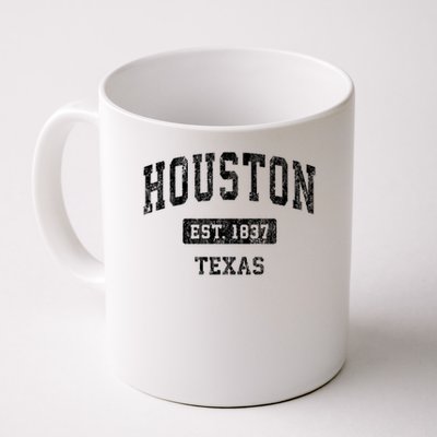 Houston Texas TX Vintage Sports Black Mug