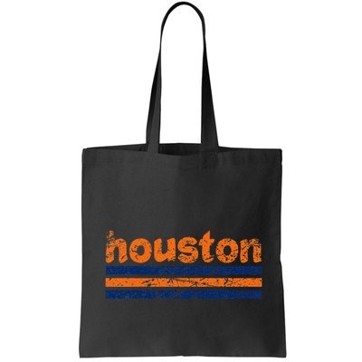 Houston Texas Three Stripe Vintage Weathered Bag