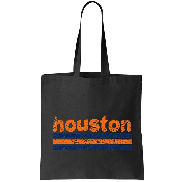 Houston Texas Three Stripe Vintage Weathered Bag