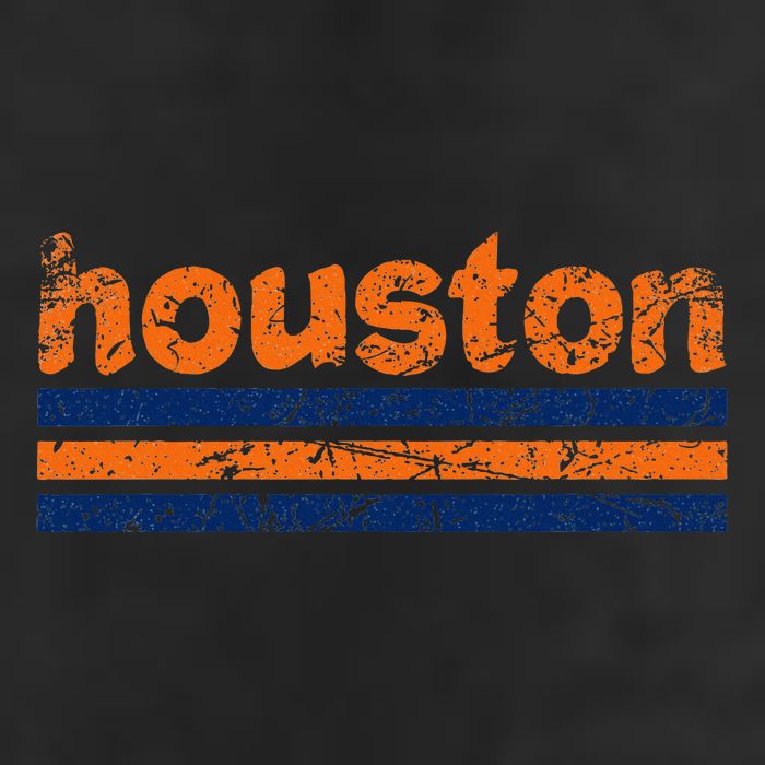 Houston Texas Three Stripe Vintage Weathered Golf Towel