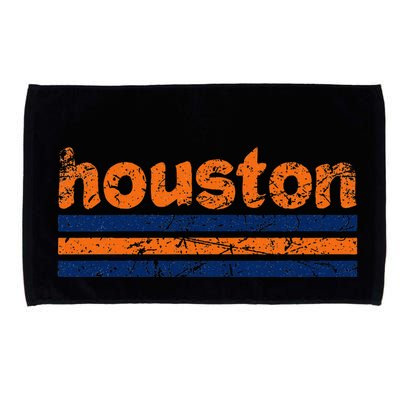 Houston Texas Three Stripe Vintage Weathered Microfiber Hand Towel