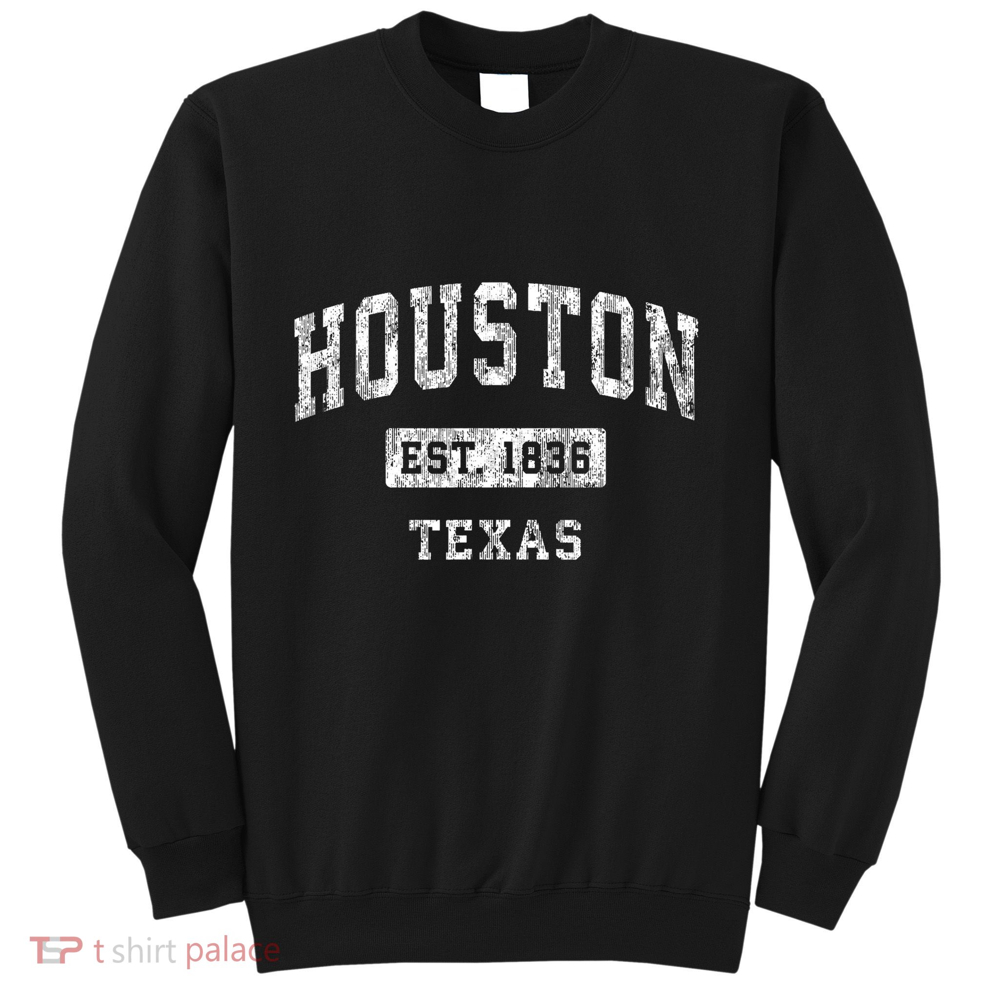 Houston Texas Tx Vintage Established Sports Sweatshirt