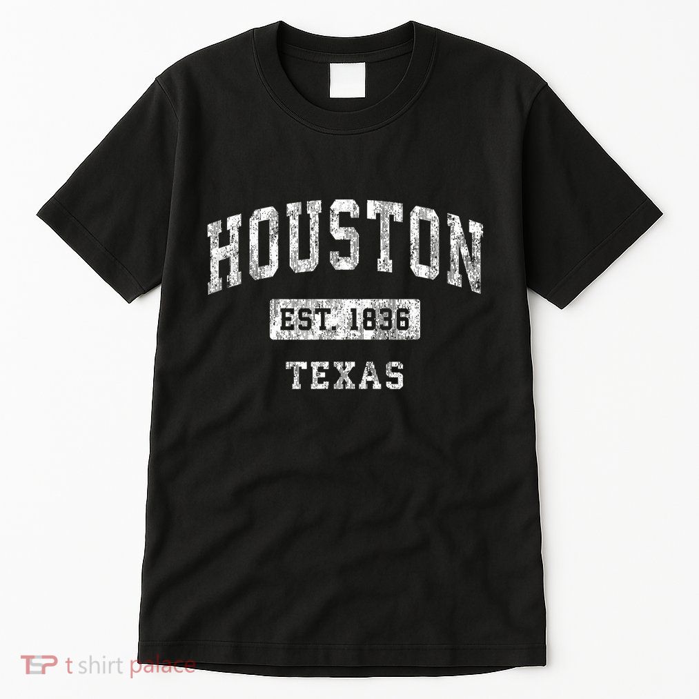 Houston Texas Tx Vintage Established Sports Tall T-Shirt