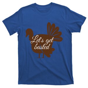 Happy Thanksgiving Turkey Design Lets Get Basted Autumn Gift T-Shirt